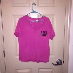 ** Victorias Secret Love Pink Slouchy Tee